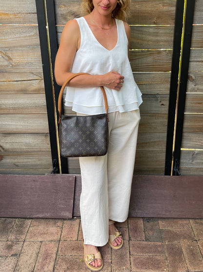 Louis Vuitton Vintage Looping MM Shoulder Bag Monogram Canvas