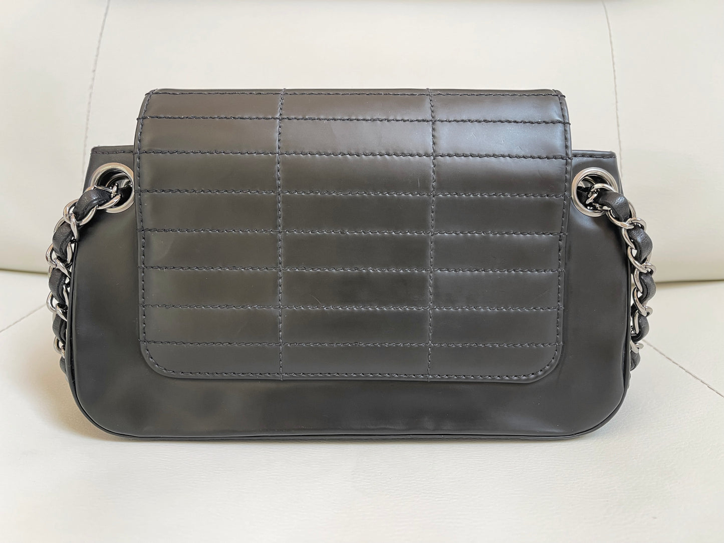 Chanel Accordion Flap Bag | Series 10 (2005-2006) | Black Leather & SHW