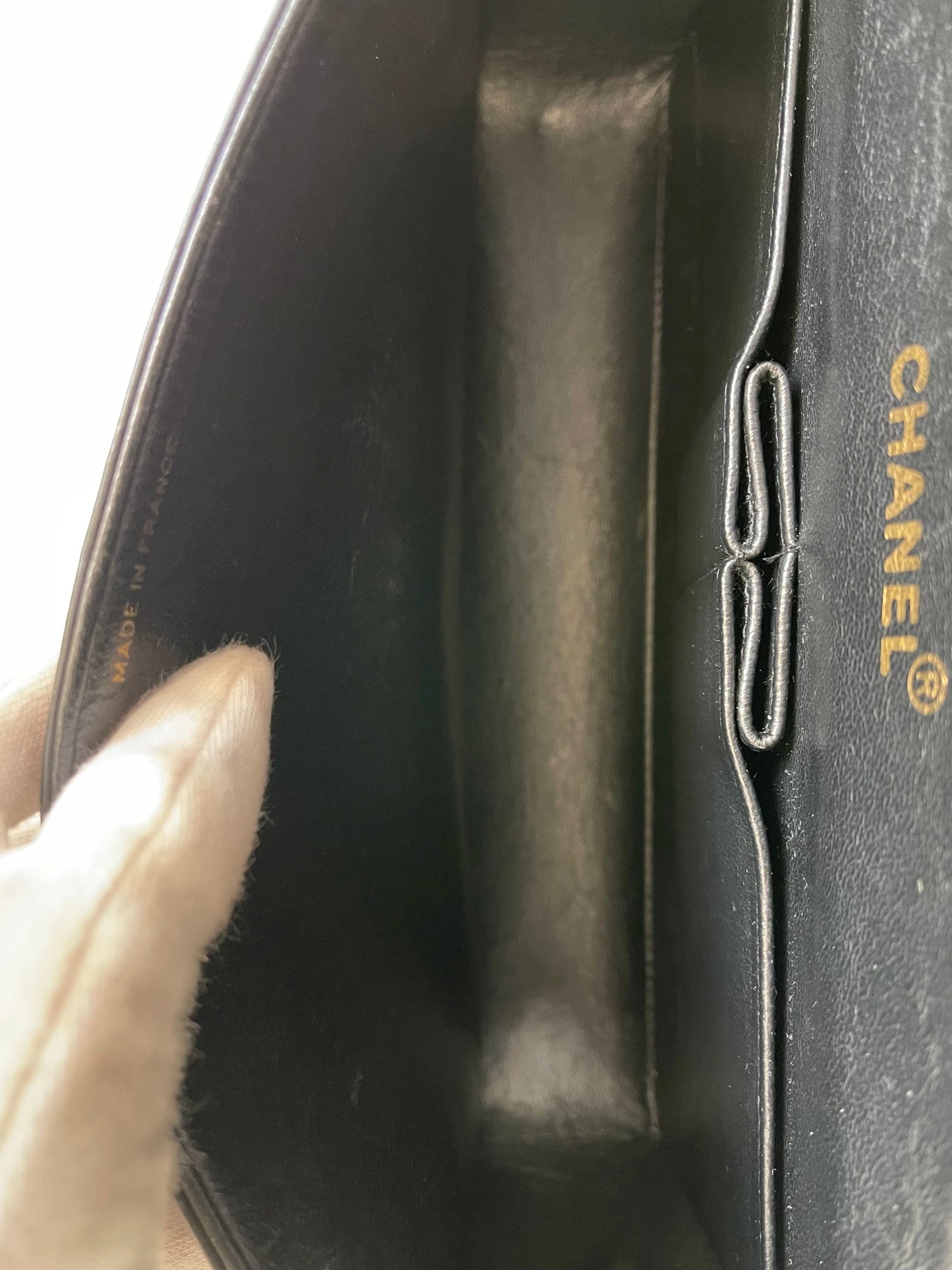 Chanel Classic Timeless Medium Double Flap | Series 3 (1994-1996) | Black Patent Leather & 24-Karat GHW