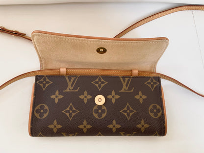 Louis Vuitton Twin PM Pochette Monogram Canvas | Shoulder clutch bag