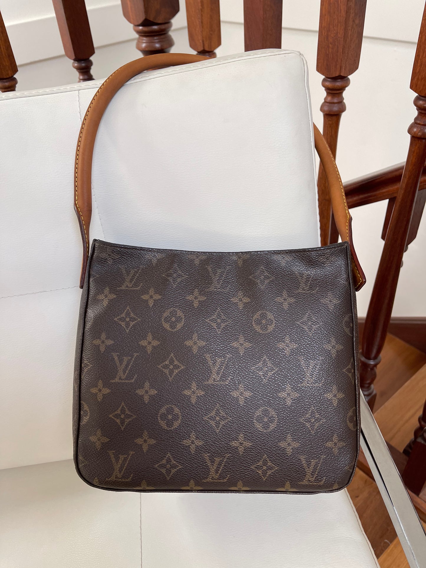 Louis Vuitton Vintage Looping MM Shoulder Bag Monogram Canvas