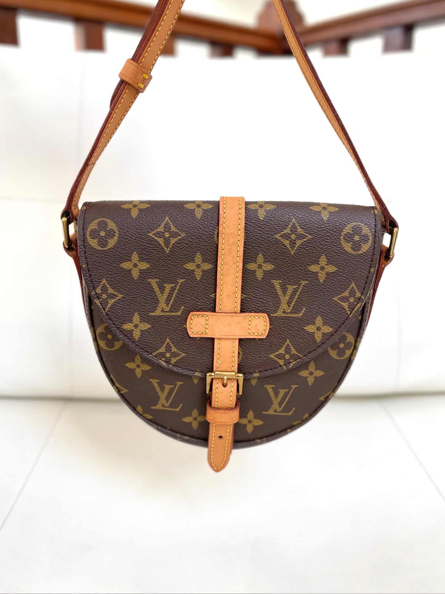 Louis Vuitton Chantilly PM 1988 Vintage Monogram Crossbody Bag