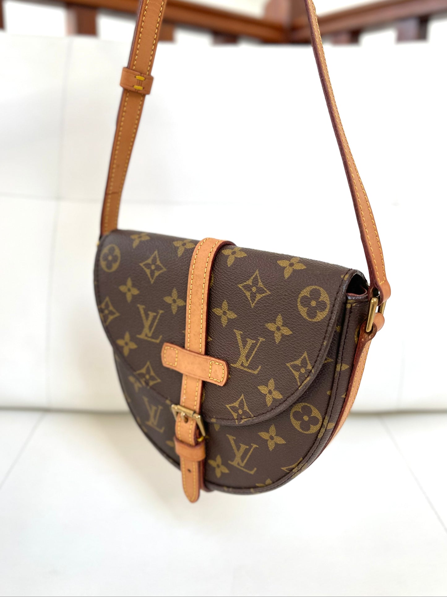 Louis Vuitton Chantilly PM 1988 Vintage Monogram Crossbody Bag