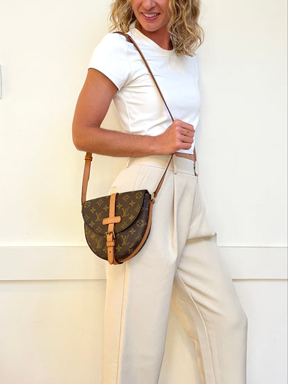 Louis Vuitton Chantilly PM 1988 Vintage Monogram Crossbody Bag