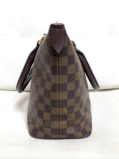 Louis Vuitton Saleya PM Damier Ébène Canvas Leather Tote Bag