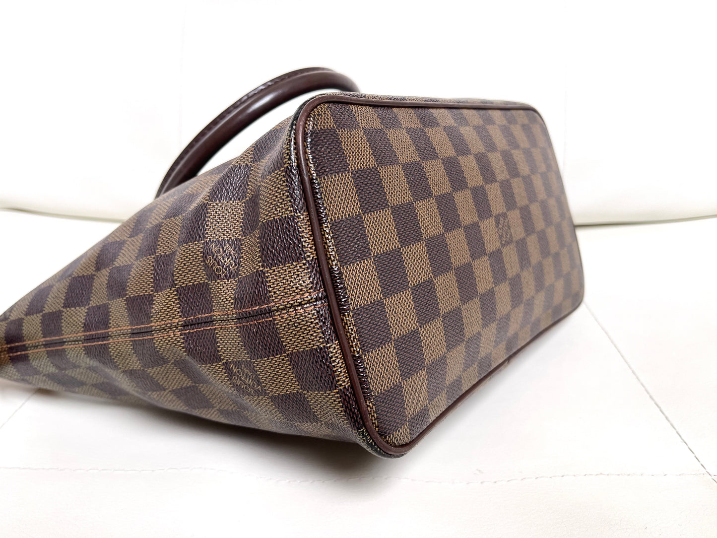Louis Vuitton Saleya PM Damier Ébène Canvas Leather Tote Bag