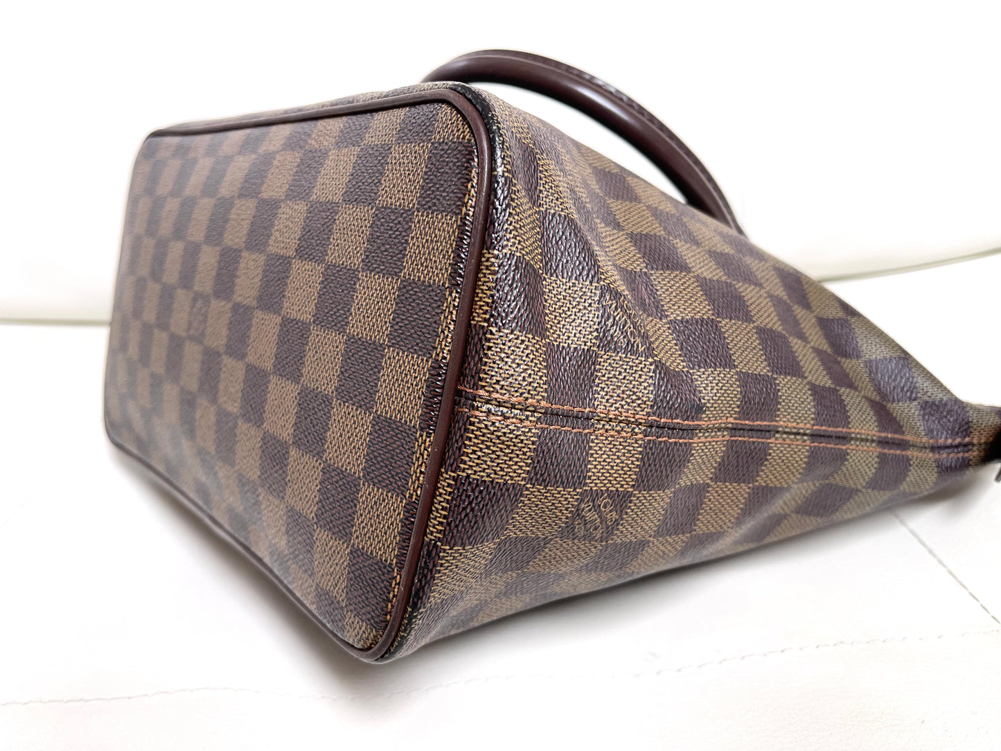 Louis Vuitton Saleya PM Damier Ébène Canvas Leather Tote Bag