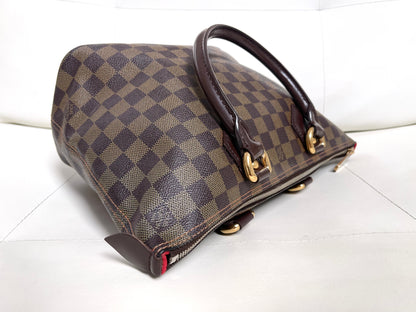 Louis Vuitton Saleya PM Damier Ébène Canvas Leather Tote Bag