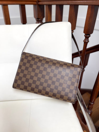 Louis Vuitton Vintage Tribeca Long Damier Ébène Canvas Leather Shoulder Bag