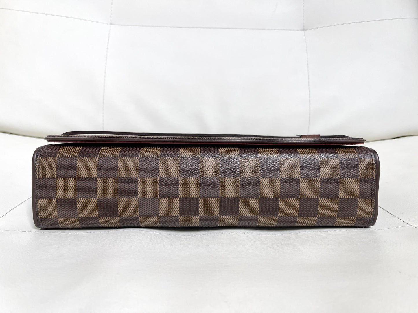 Louis Vuitton Vintage Tribeca Long Damier Ébène Canvas Leather Shoulder Bag