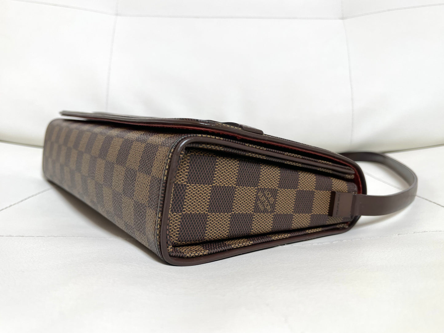 Louis Vuitton Vintage Tribeca Long Damier Ébène Canvas Leather Shoulder Bag