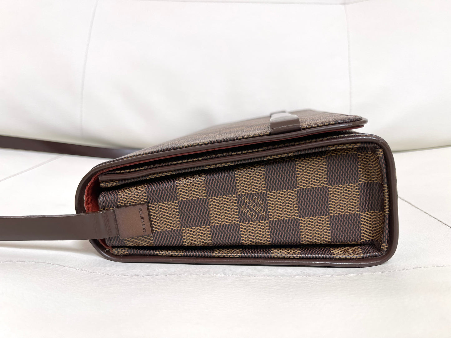 Louis Vuitton Vintage Tribeca Long Damier Ébène Canvas Leather Shoulder Bag
