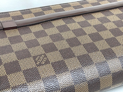 Louis Vuitton Vintage Tribeca Long Damier Ébène Canvas Leather Shoulder Bag