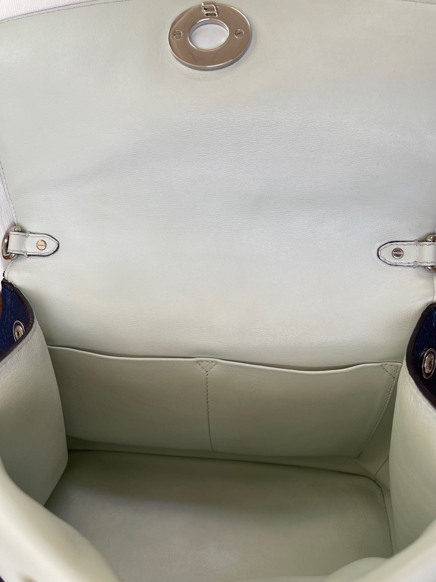 Christian Dior Be Dior Small Flap Bag | Navy Blue Taurillon Leather
