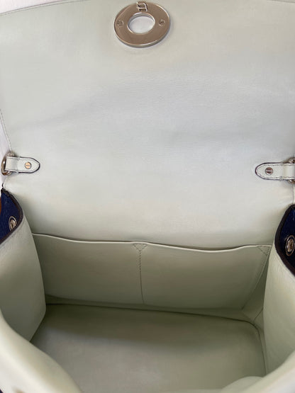 Christian Dior Be Dior Small Flap Bag | Navy Blue Taurillon Leather