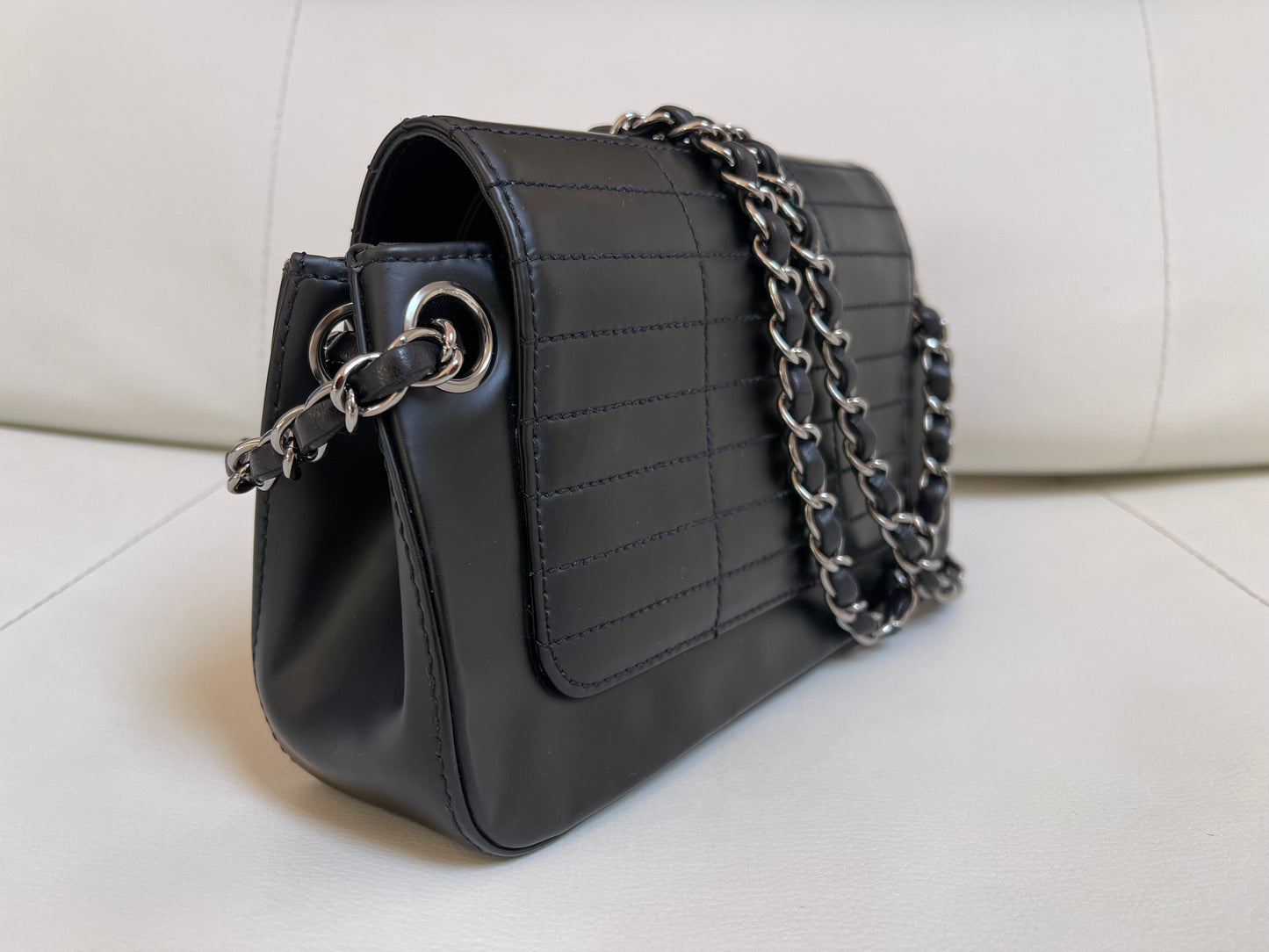 Chanel Accordion Flap Bag | Series 10 (2005-2006) | Black Leather & SHW