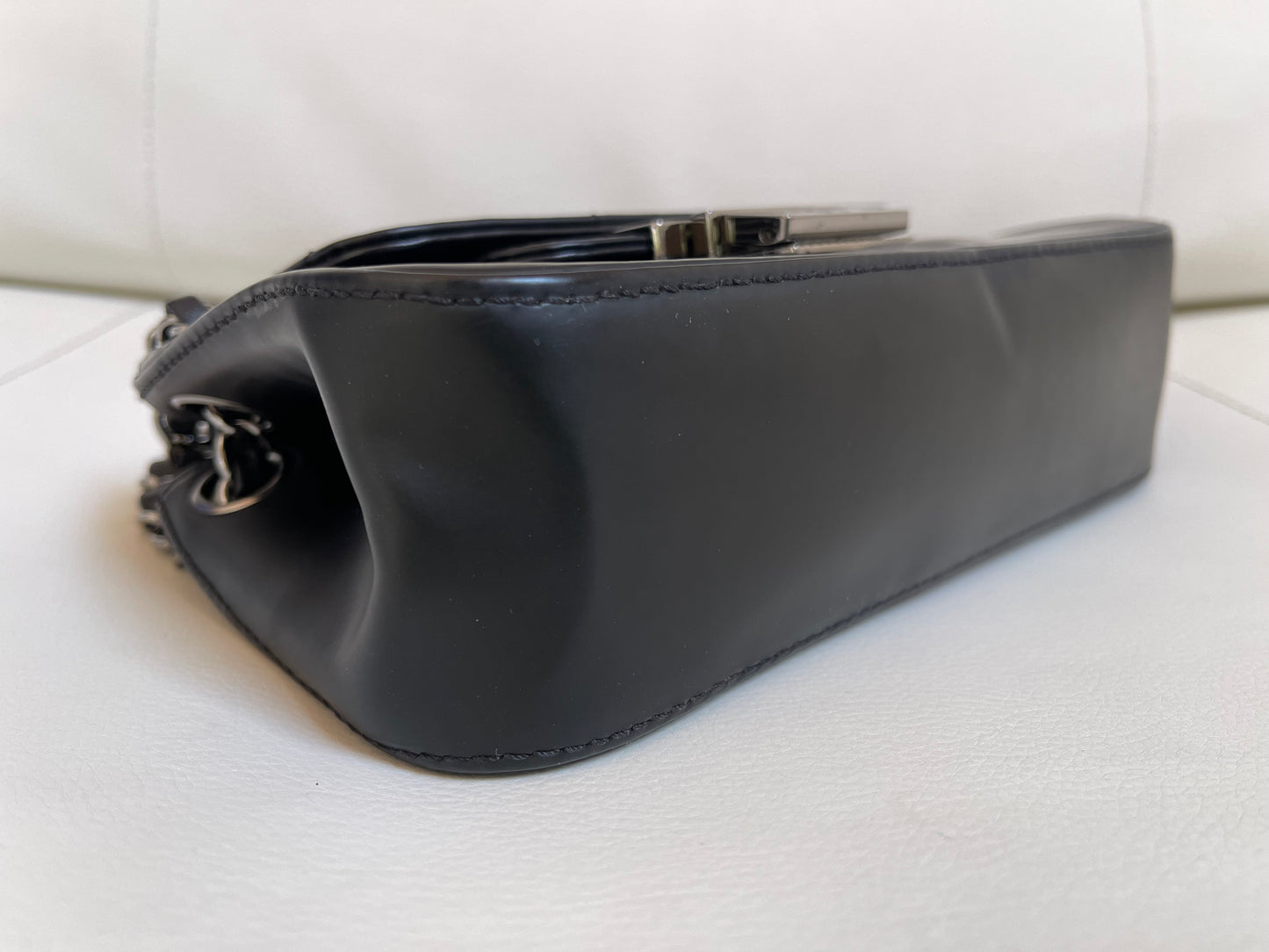 Chanel Accordion Flap Bag | Series 10 (2005-2006) | Black Leather & SHW