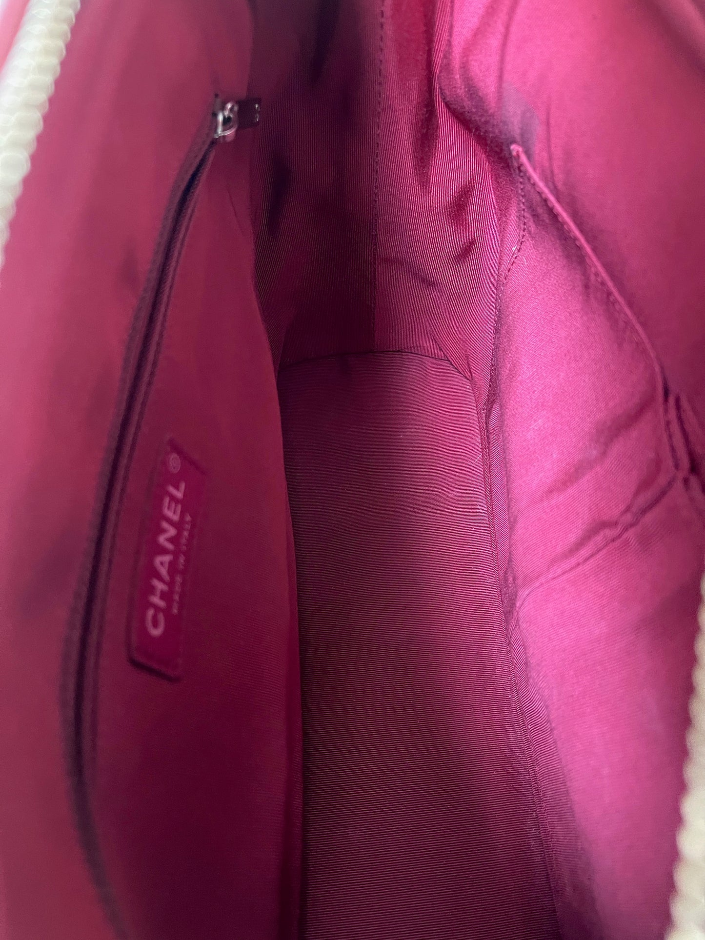 Chanel Gabrielle Hobo Medium | Series 24 (2017-2018) | Blue Suede & Patent Leather with Tricolor Hardware